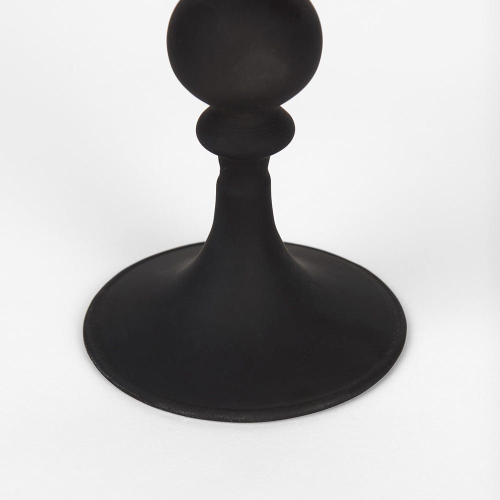 Mercana - Haute Large Matte Black Blown Glass Candlestick - 70359 view 5