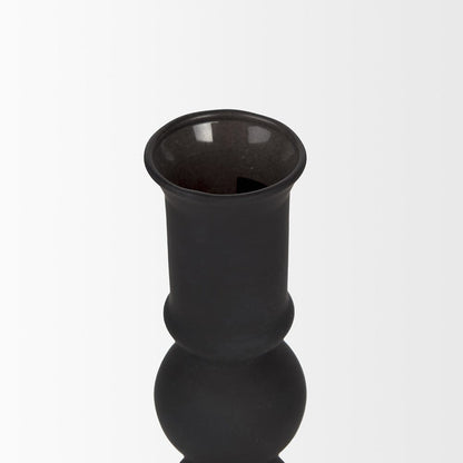 Mercana - Haute Small Matte Black Blown Glass Candlestick - 70357 view 3