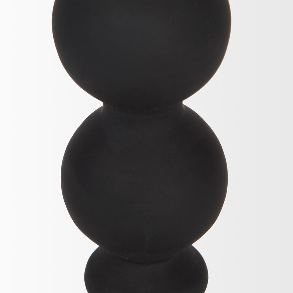 Mercana - Haute Small Matte Black Blown Glass Candlestick - 70357 view 4