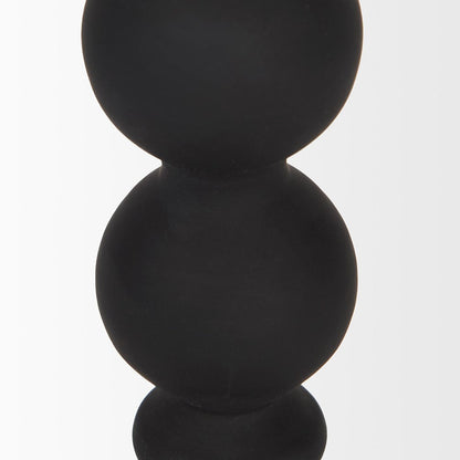Mercana - Haute Small Matte Black Blown Glass Candlestick - 70357 view 4