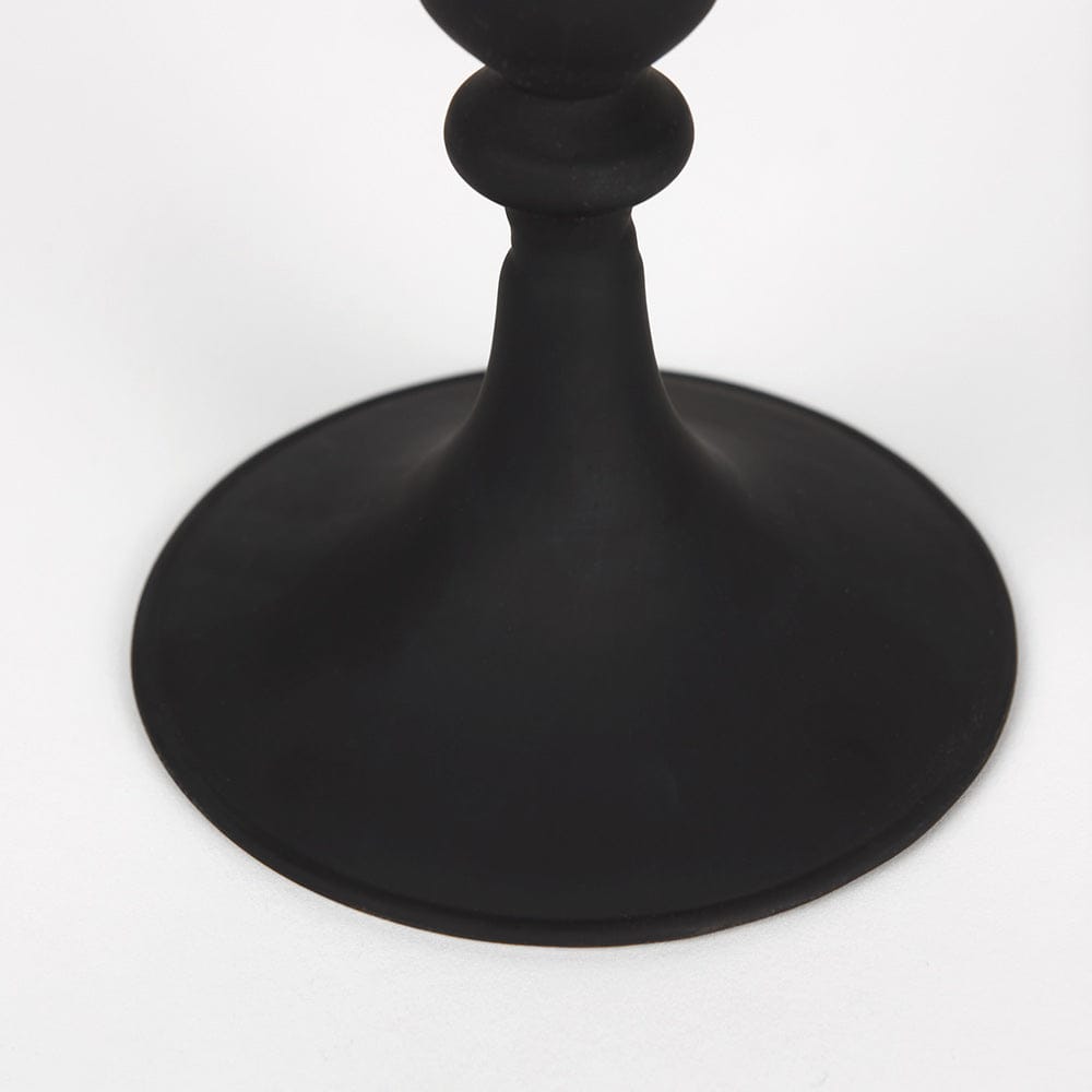 Mercana - Haute Small Matte Black Blown Glass Candlestick - 70357 view 5