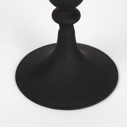Mercana - Haute Small Matte Black Blown Glass Candlestick - 70357 view 5