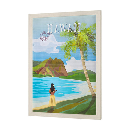 Mercana - Hawaii Go USA L by Mercana Studio a Hand Embellished Decograph Framed Art Print - 15645 view 2