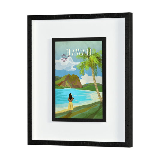 Mercana - Hawaii Go USA M by Mercana Studio a Framed Art Print Matted under Glass - 15639 view 2