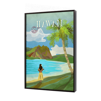 Mercana - Hawaii Go USA SM by Mercana Studio a Hand Embellished Decograph Framed Art Print - 15642 view 2