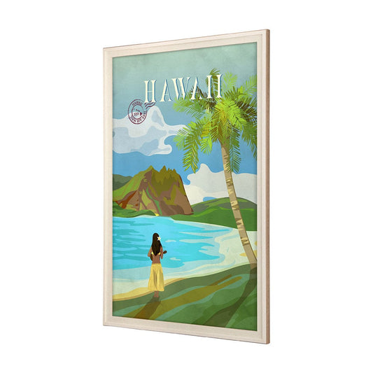 Mercana - Hawaii Go USA XL by Mercana Studio a Hand Embellished Decograph Framed Art Print under Glass - 15648 view 2