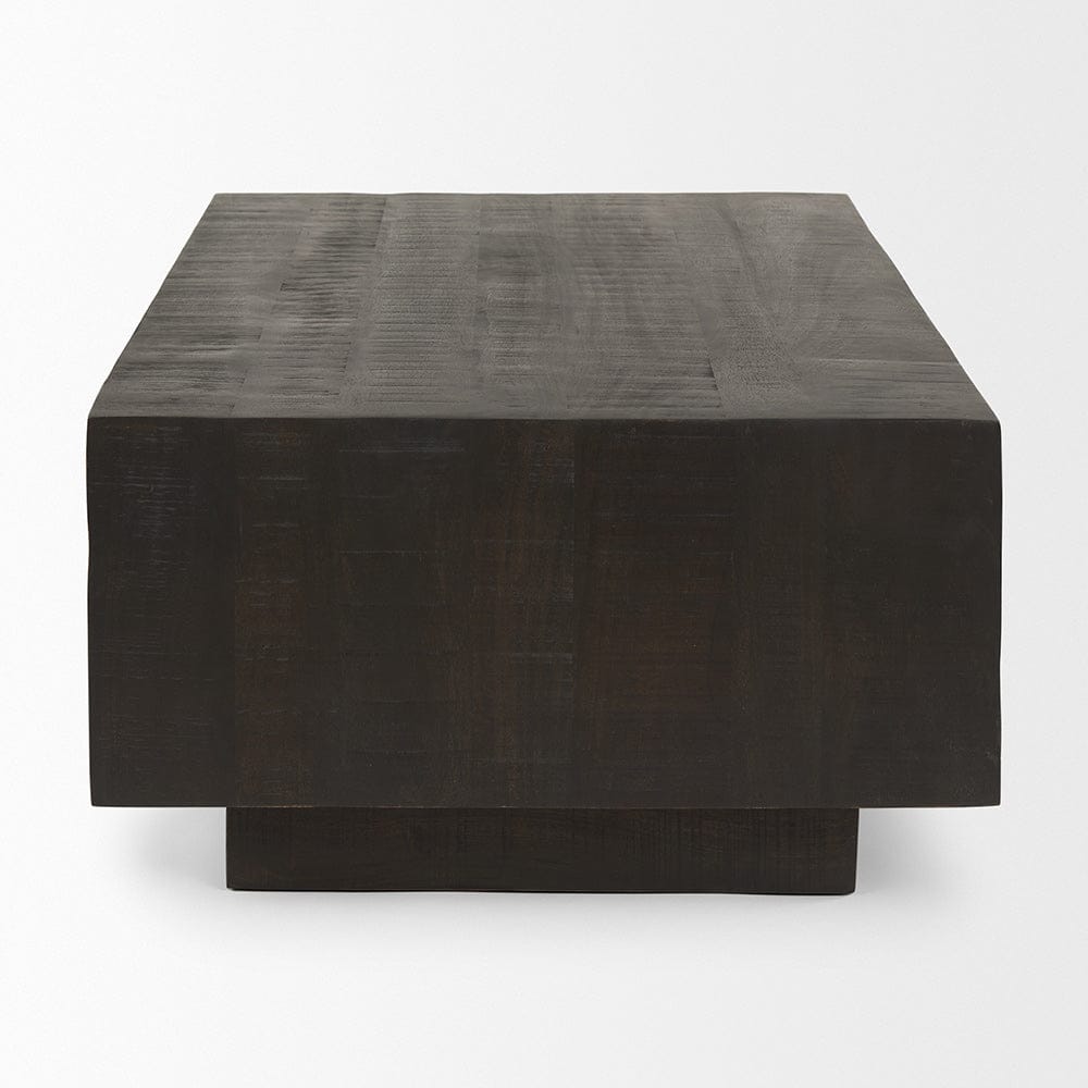 Mercana - Hayden Dark Brown Wood Rectangular Coffee Table - 70118 view 3