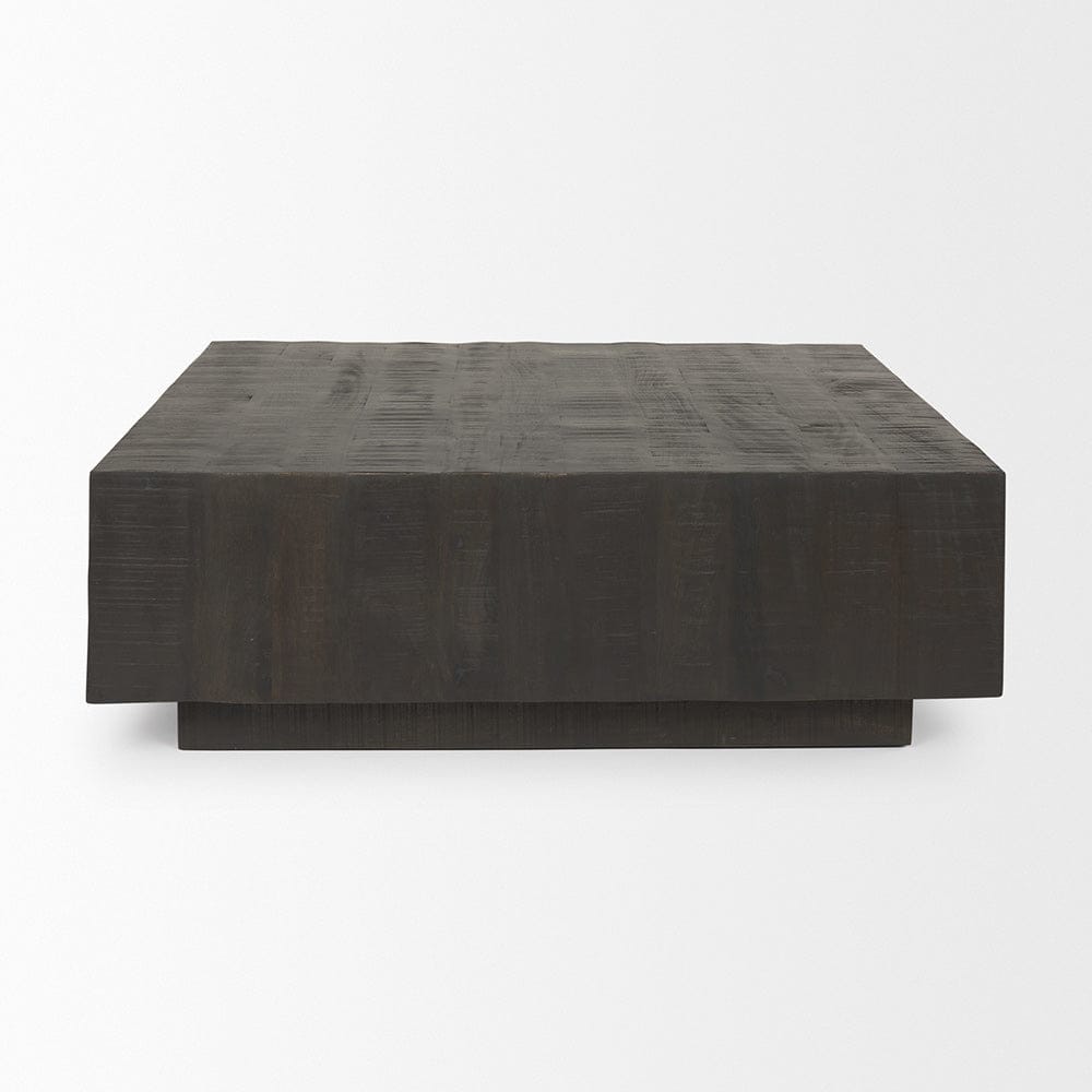 Mercana - Hayden Dark Brown Wood Square Coffee Table - 70117 view 4