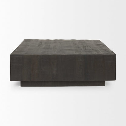 Mercana - Hayden Dark Brown Wood Square Coffee Table - 70117 view 4
