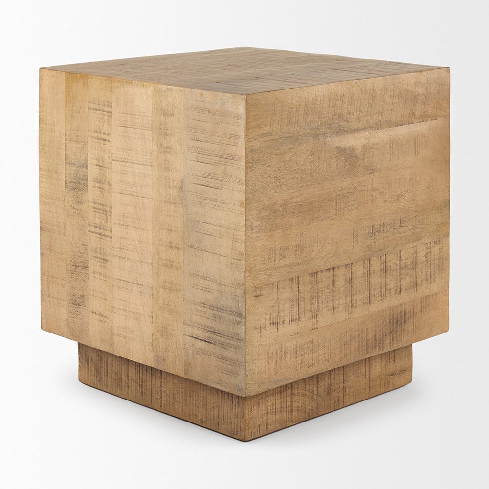 Mercana - Hayden Light Brown Wood End/Side Table - 70124 view 3