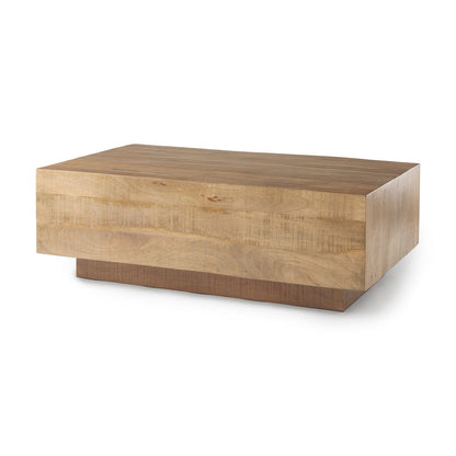 Mercana - Hayden Light Brown Wood Rectangular Coffee Table - 70116 view 1