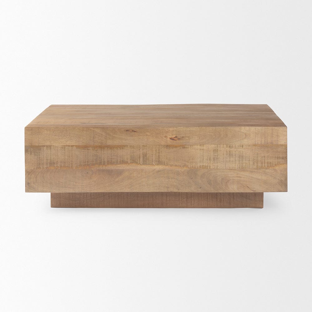 Mercana - Hayden Light Brown Wood Rectangular Coffee Table - 70116 view 2