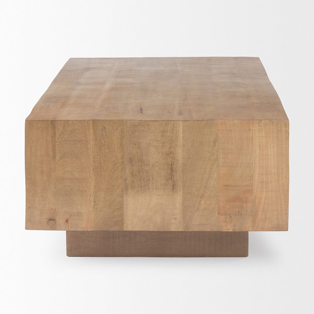 Mercana - Hayden Light Brown Wood Rectangular Coffee Table - 70116 view 3