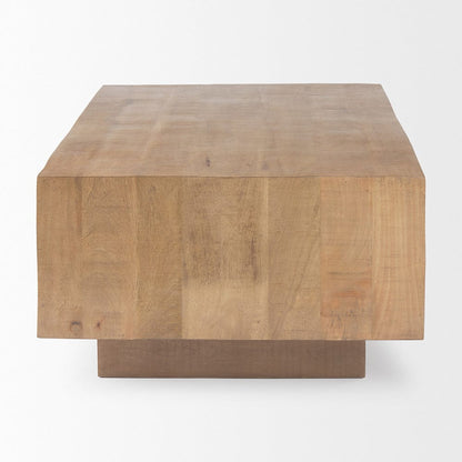 Mercana - Hayden Light Brown Wood Rectangular Coffee Table - 70116 view 3