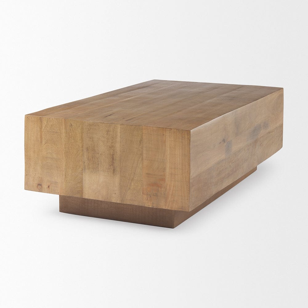 Mercana - Hayden Light Brown Wood Rectangular Coffee Table - 70116 view 4