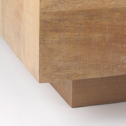Mercana - Hayden Light Brown Wood Rectangular Coffee Table - 70116 view 6