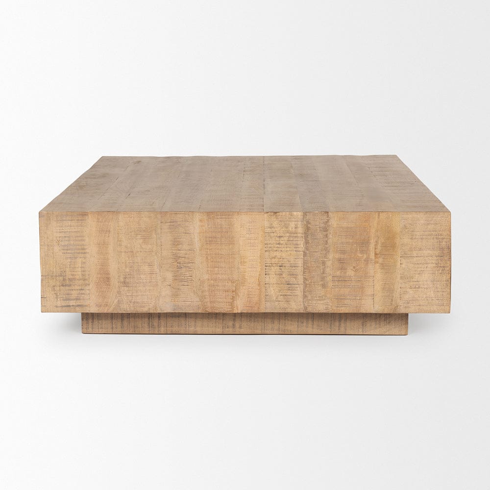 Mercana - Hayden Light Brown Wood Square Coffee Table - 70119 view 2