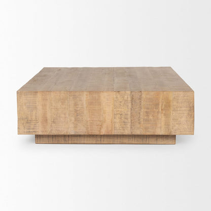 Mercana - Hayden Light Brown Wood Square Coffee Table - 70119 view 2