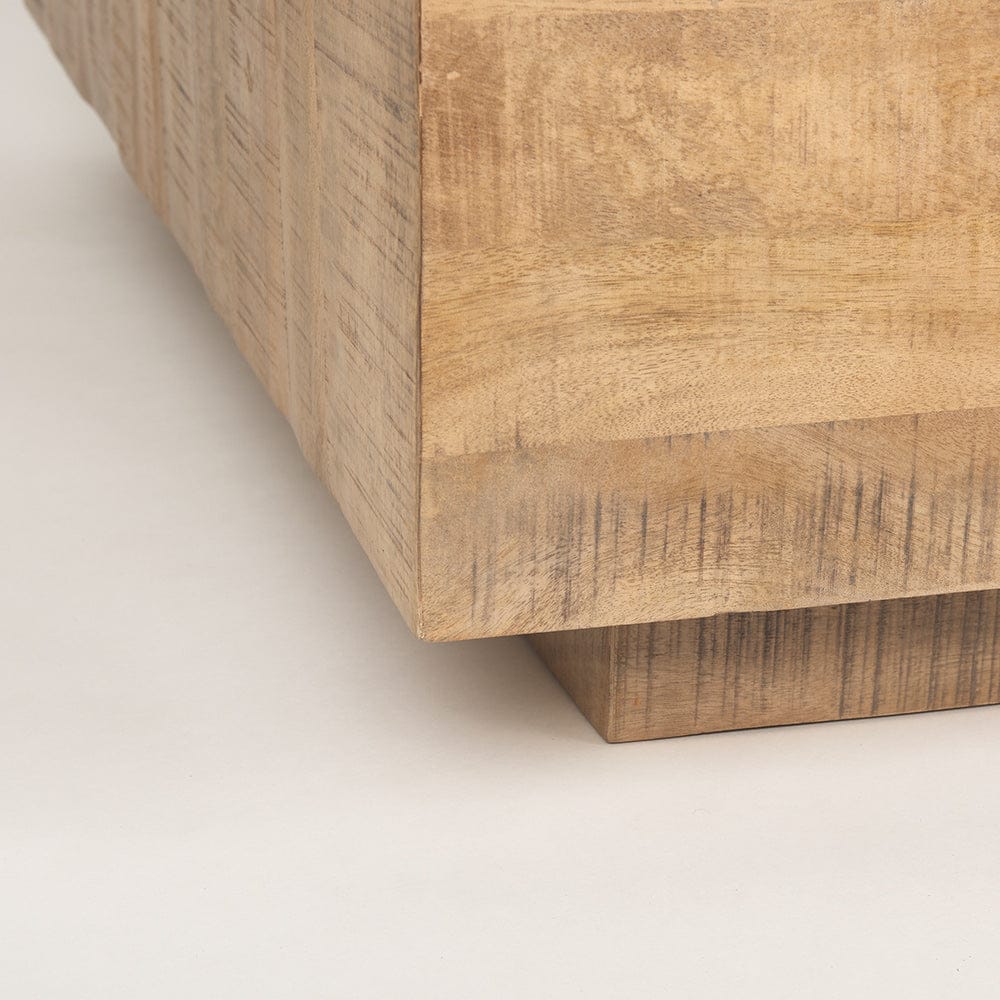 Mercana - Hayden Light Brown Wood Square Coffee Table - 70119 view 6