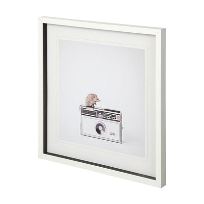 Mercana - Hedgehog & Vintage Camera by Susannah Tucker Photography a Framed Art Print Matted under Glass - 12078 view 2