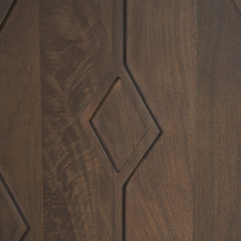 Mercana - Heera Dark Brown Diamond Motif w/ Shelf Sideboard - 70646 view 9