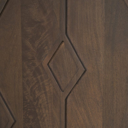 Mercana - Heera Dark Brown Diamond Motif w/ Shelf Sideboard - 70646 view 9