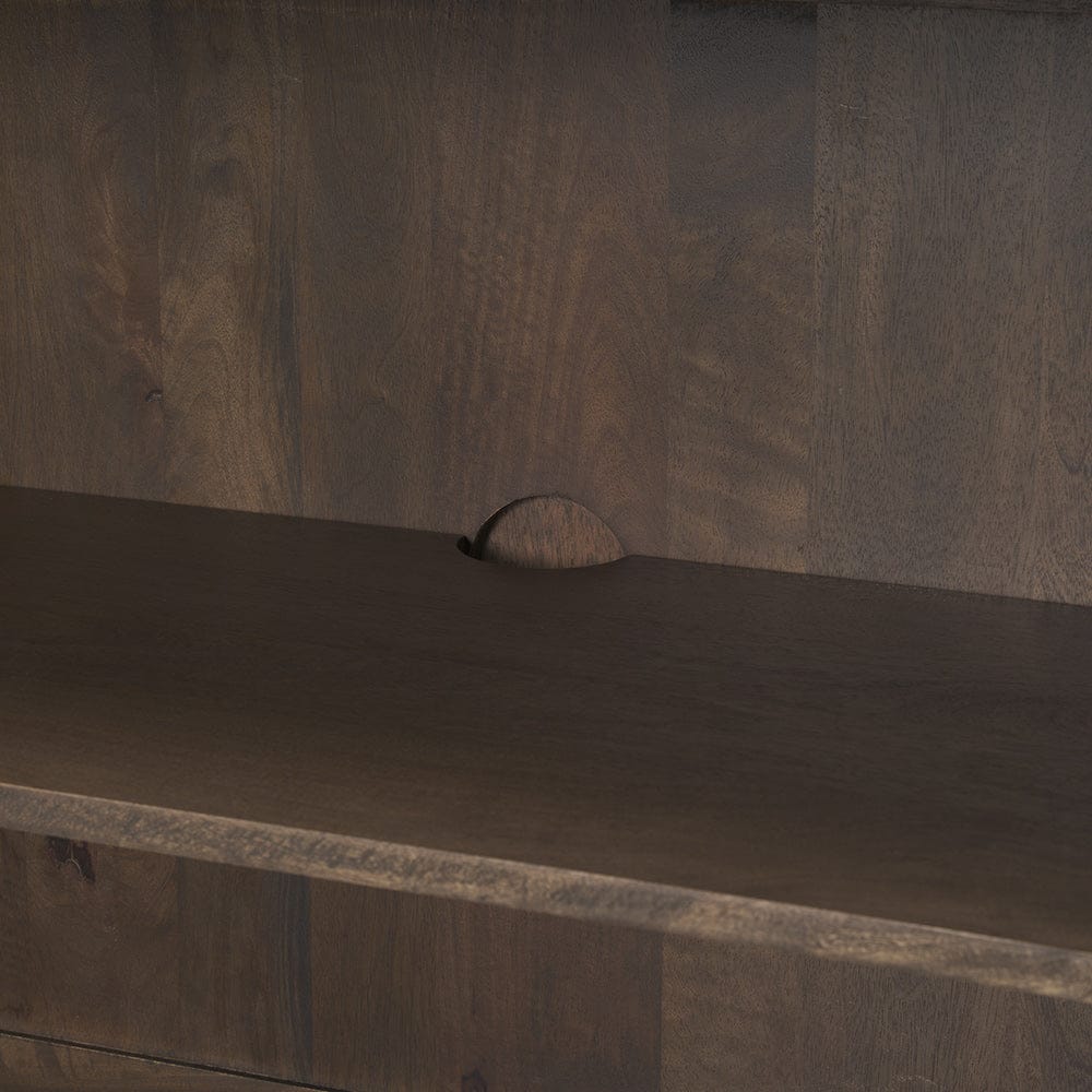 Mercana - Heera Dark Brown Diamond Motif w/ Shelf Sideboard - 70646 view 10