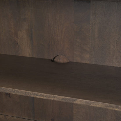 Mercana - Heera Dark Brown Diamond Motif w/ Shelf Sideboard - 70646 view 10