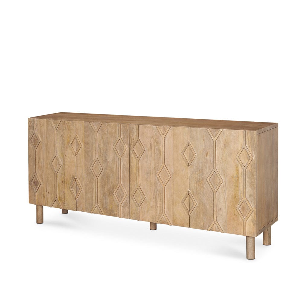 Mercana - Heera Light Brown Diamond w/ Shelf Motif Sideboard - 70644 view 1