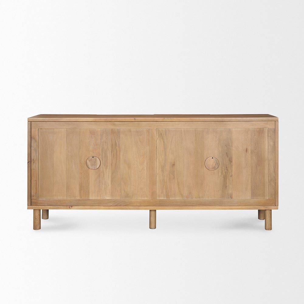 Mercana - Heera Light Brown Diamond w/ Shelf Motif Sideboard - 70644 view 4