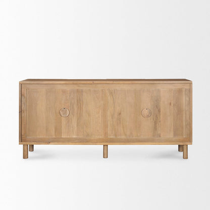 Mercana - Heera Light Brown Diamond w/ Shelf Motif Sideboard - 70644 view 4