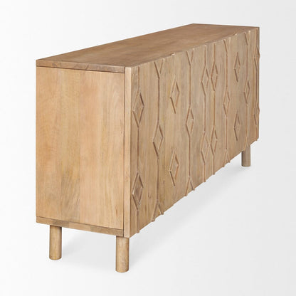 Mercana - Heera Light Brown Diamond w/ Shelf Motif Sideboard - 70644 view 5