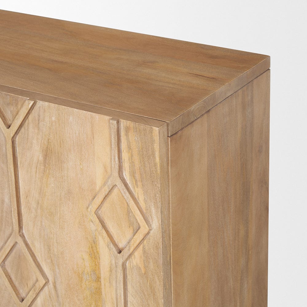 Mercana - Heera Light Brown Diamond w/ Shelf Motif Sideboard - 70644 view 7