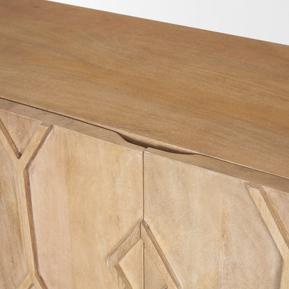 Mercana - Heera Light Brown Diamond w/ Shelf Motif Sideboard - 70644 view 8