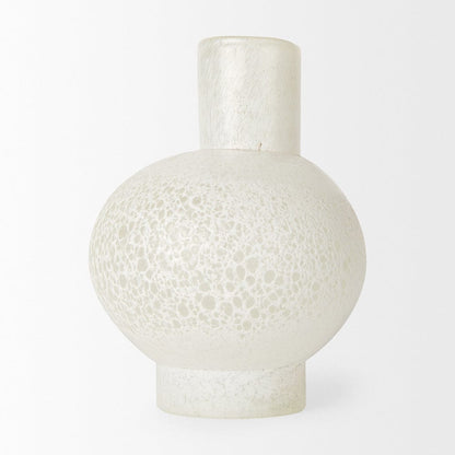 Mercana - Heket Short White Glass Vase - 70346 view 5