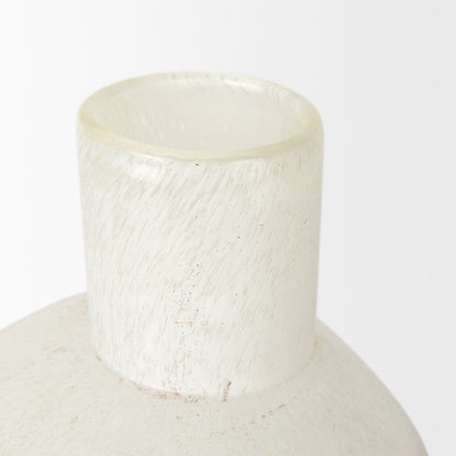 Mercana - Heket Short White Glass Vase - 70346 view 6