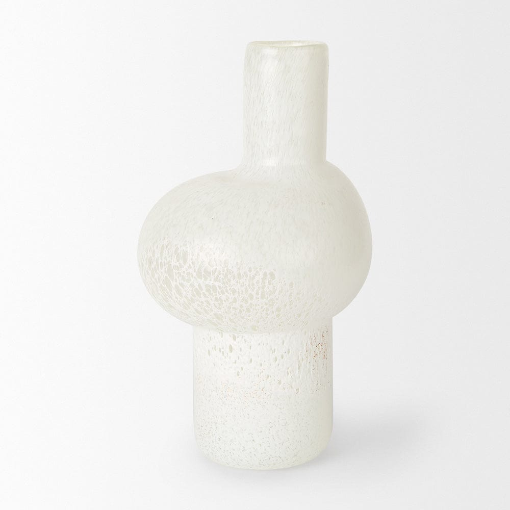 Mercana - Heket Tall White Glass Vase - 70347 view 3
