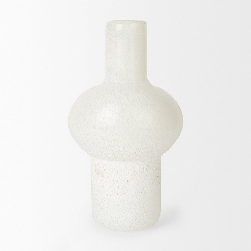 Mercana - Heket Tall White Glass Vase - 70347 view 4