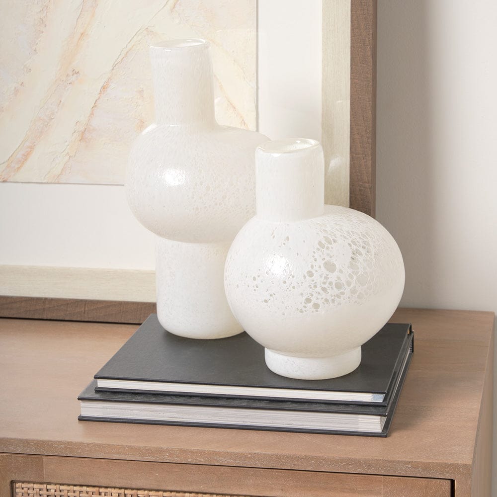 Mercana - Heket Tall White Glass Vase - 70347 view 9