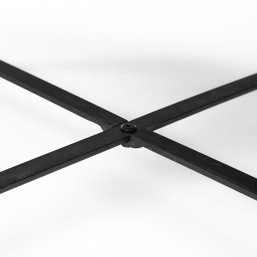 Mercana - Helios Brown Solid Wood Top Black Metal Base Nesting Coffee Tables (Set of 2) - 69012 view 5