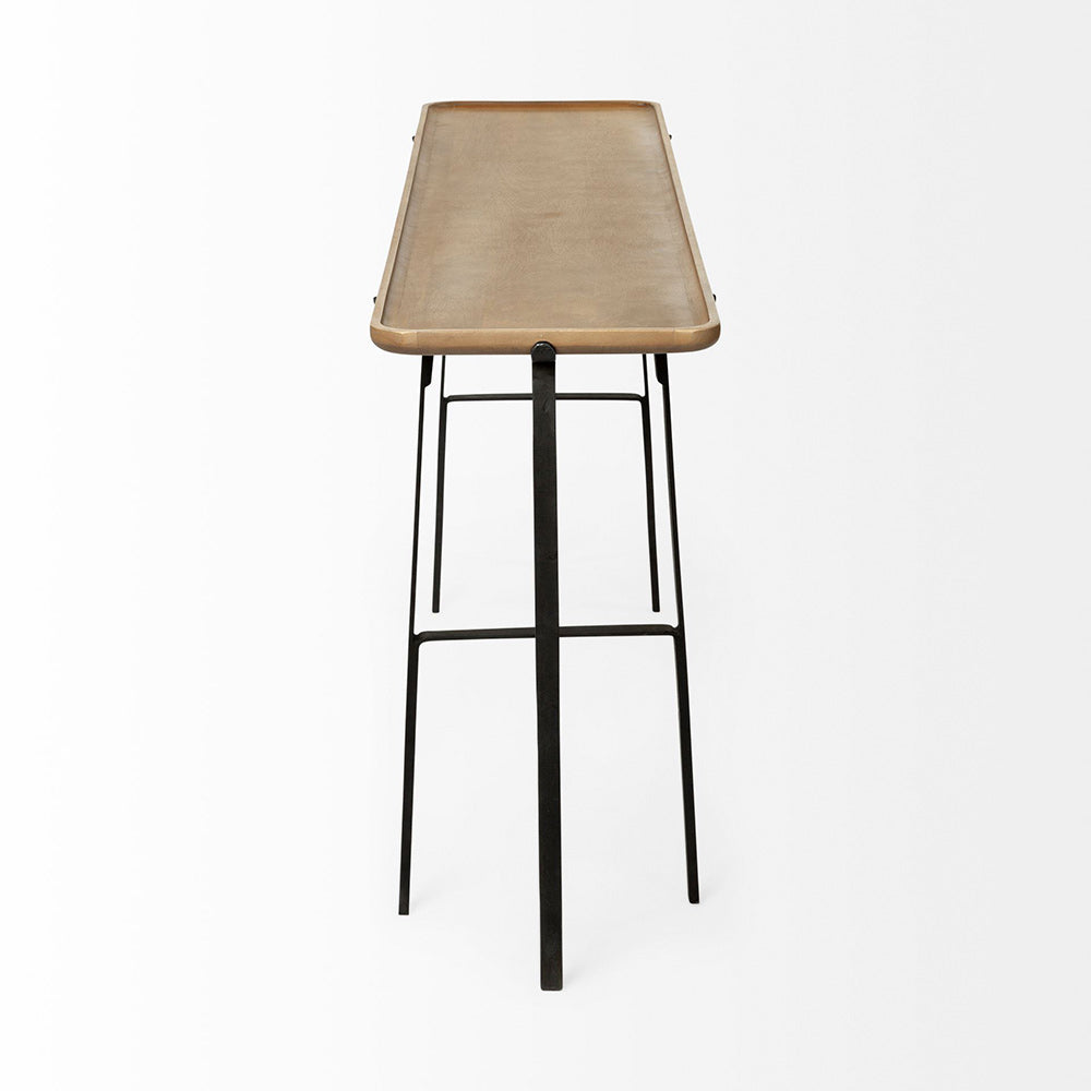 Mercana - Helios II 60L x 14W x 29H Rectangular Brown Raised Edge Top Console Table - 69013 view 3