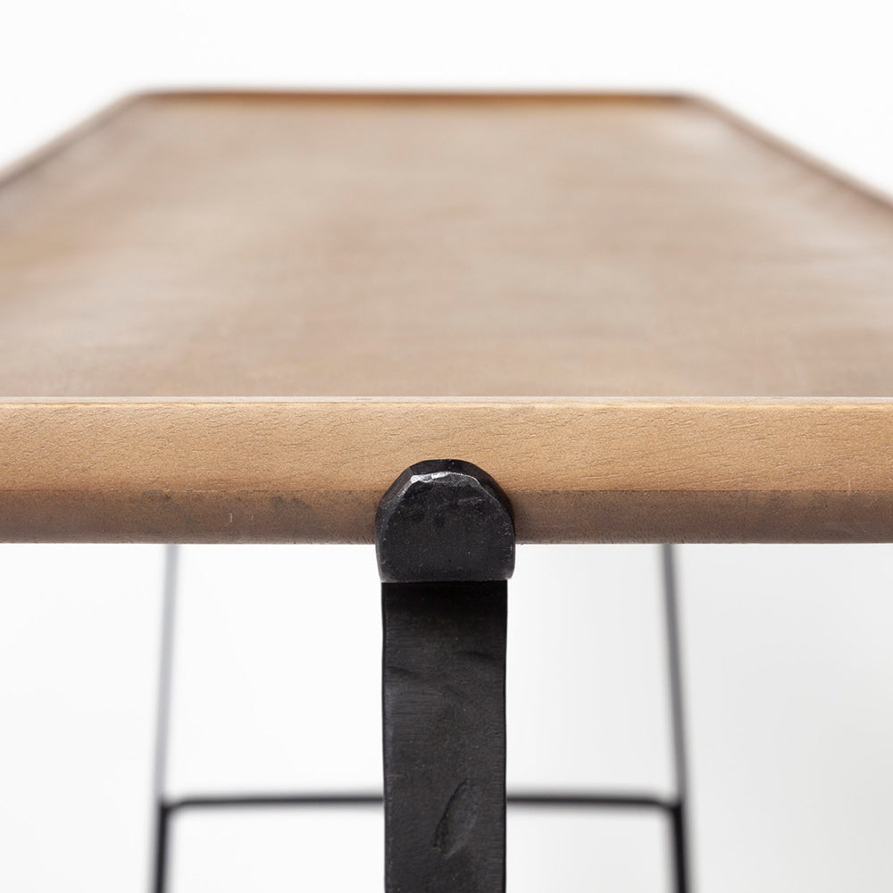 Mercana - Helios II 60L x 14W x 29H Rectangular Brown Raised Edge Top Console Table - 69013 view 7