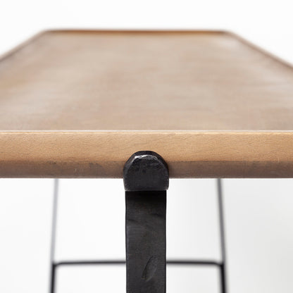 Mercana - Helios II 60L x 14W x 29H Rectangular Brown Raised Edge Top Console Table - 69013 view 7