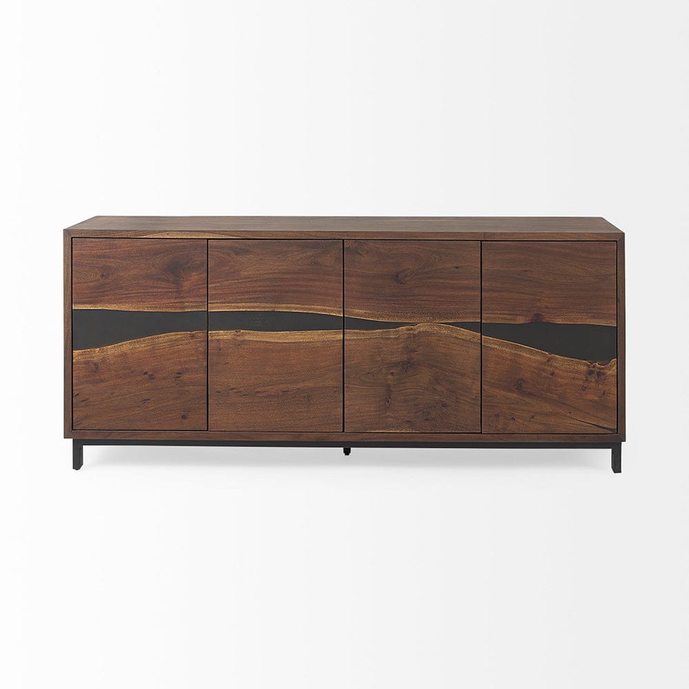 Mercana - Hemlock 69L x 18W x 30H Brown Wood Sideboard - 69734 view 2