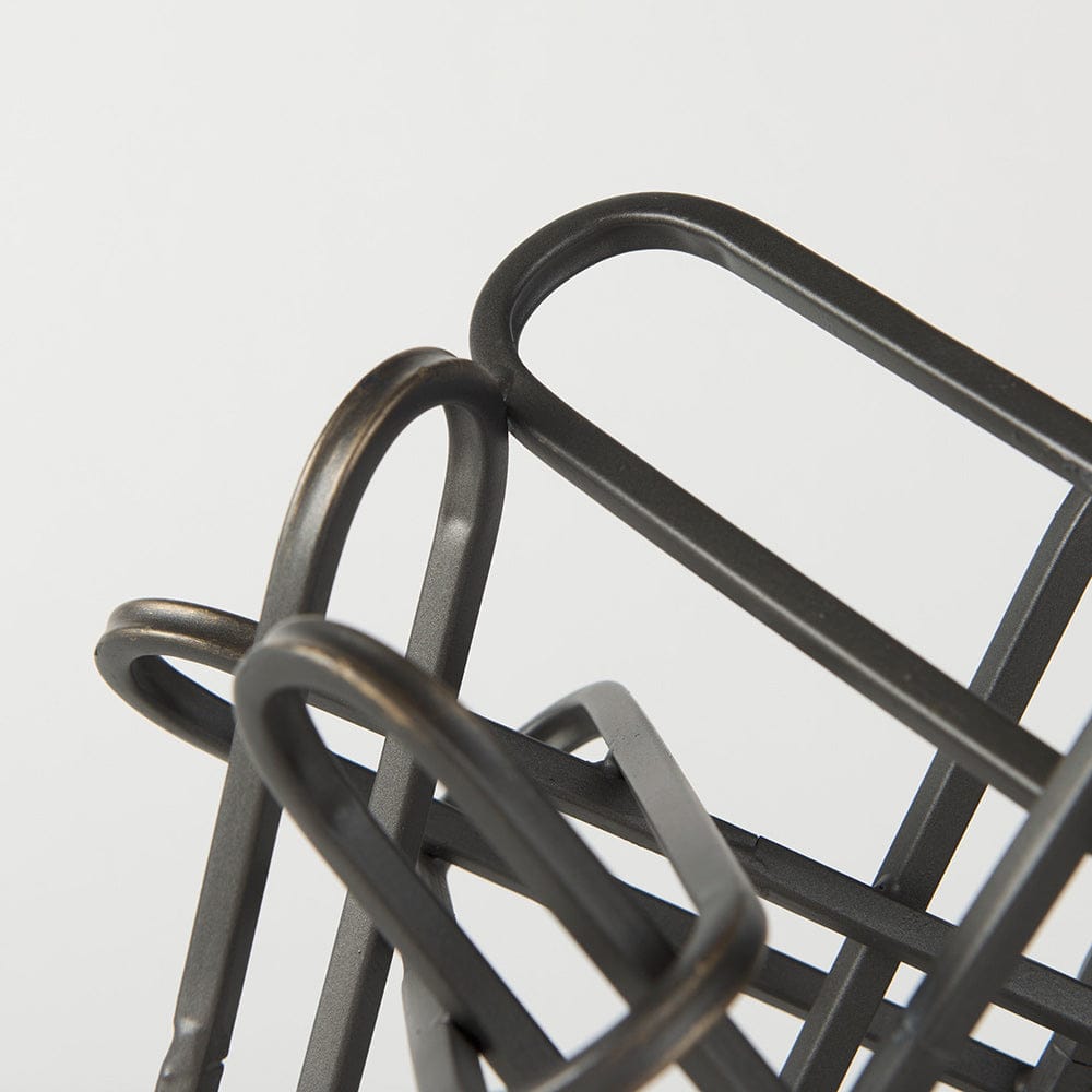 Mercana - Henderson 10.4L x 8.3W x 7.7H Black Metal Paperclip Decorative Object - 69495_CLOSEOUT view 6