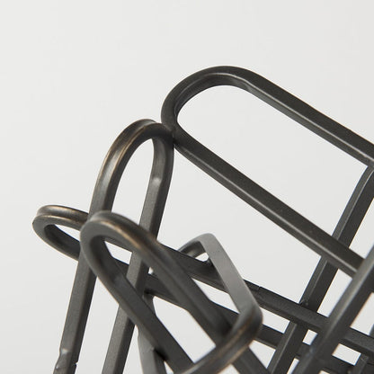 Mercana - Henderson 10.4L x 8.3W x 7.7H Black Metal Paperclip Decorative Object - 69495_CLOSEOUT view 6