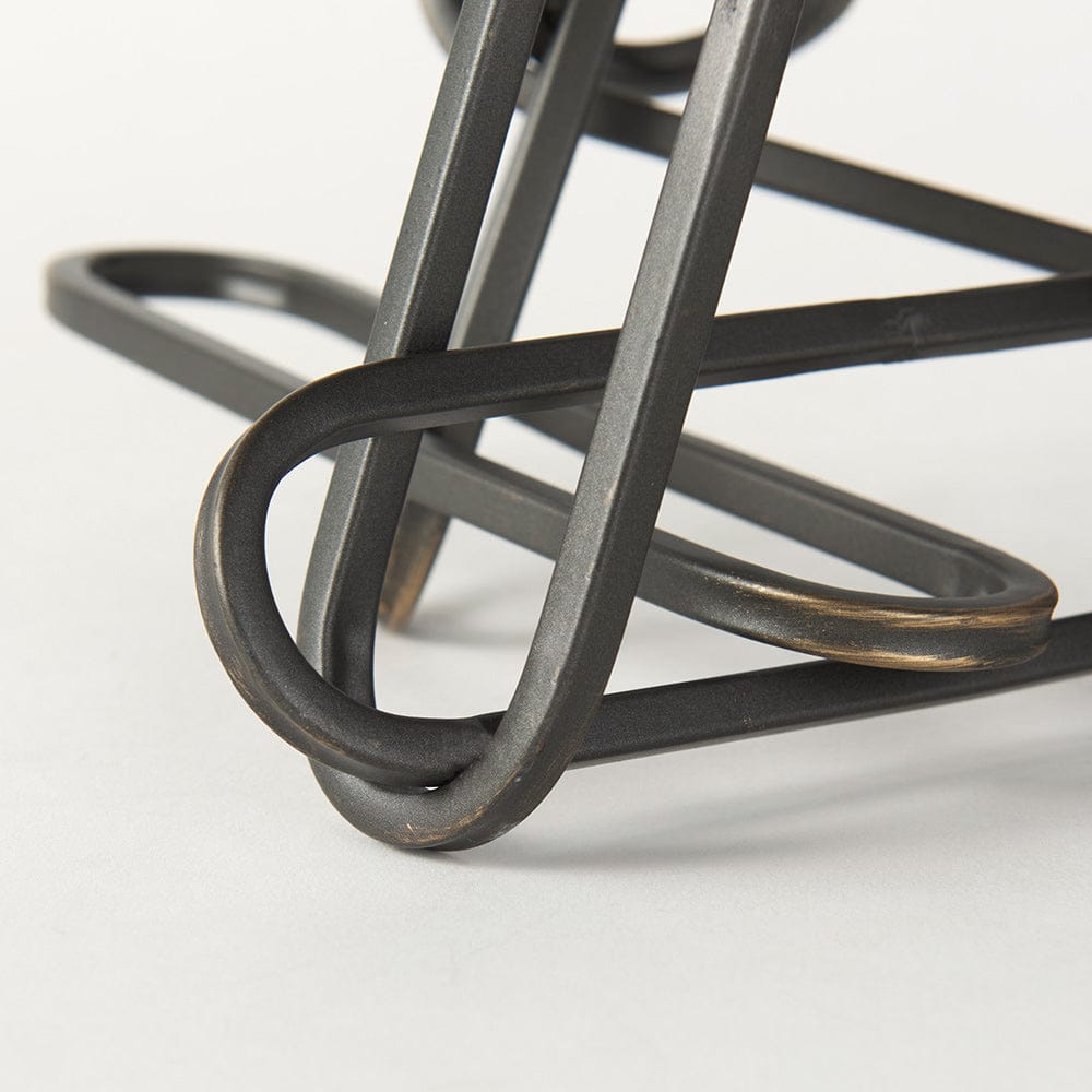 Mercana - Henderson 10.4L x 8.3W x 7.7H Black Metal Paperclip Decorative Object - 69495_CLOSEOUT view 8
