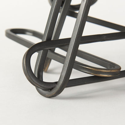 Mercana - Henderson 10.4L x 8.3W x 7.7H Black Metal Paperclip Decorative Object - 69495_CLOSEOUT view 8