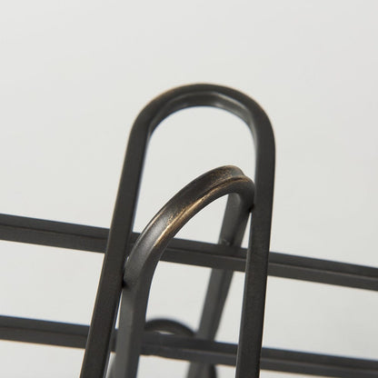 Mercana - Henderson 12.2L x 9.1W x 9.1H Black Metal Paperclip Decorative Object - 69496_CLOSEOUT view 7