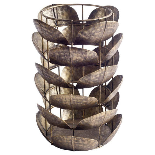Mercana - Henley I Small Bronze Metal Decorative Table Candle Holder - 57881_CLOSEOUT view 1